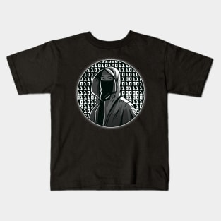 Hacker with Hoodie and Mask | Hacker Design Kids T-Shirt